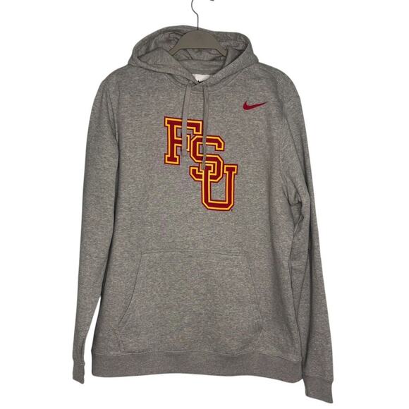 Nike Florida State Seminoles Vintage Logo Pullover Hoodie Gray Size Large - Picture 7 of 7